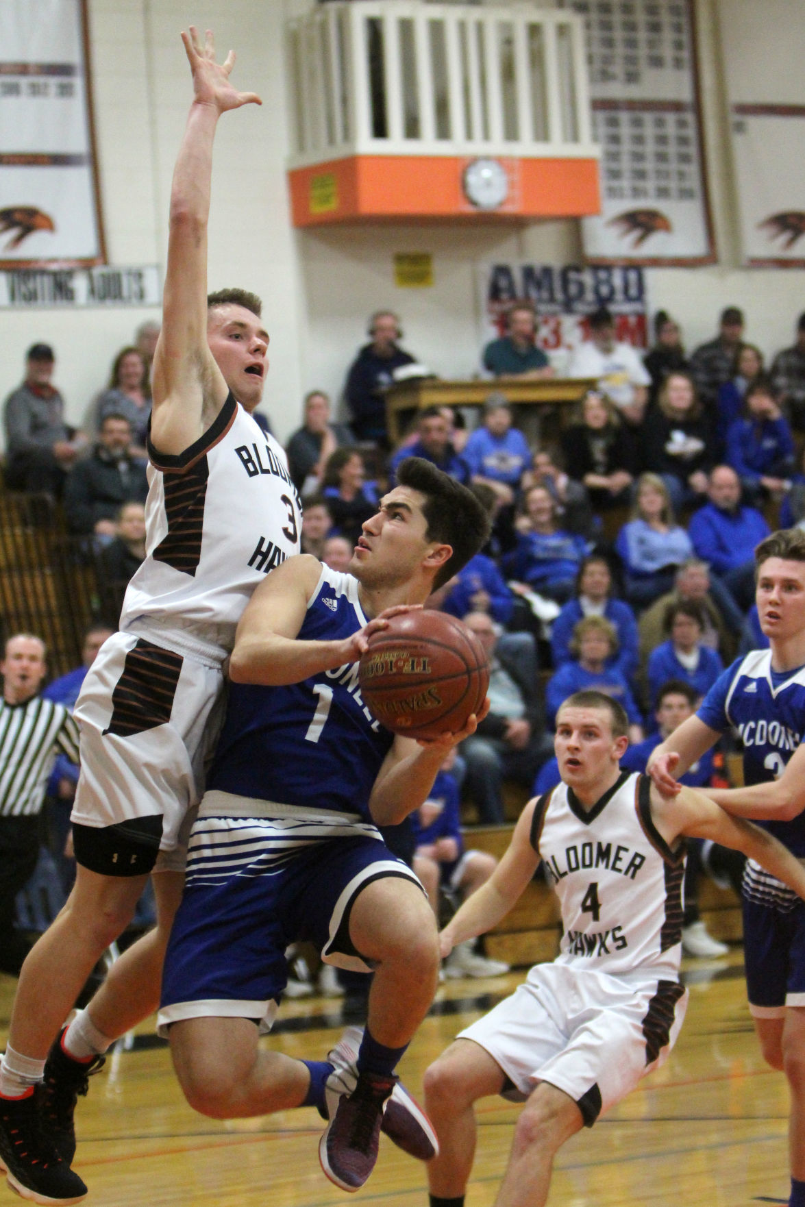McDonell at Bloomer boys basketball 2-15-19